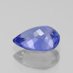 Tanzanite naturale blu da 1,59 ct, taglio a pera, VVS