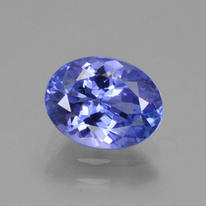 Tanzanite naturale blu da 1,62 ct, taglio ovale, VVS-VS