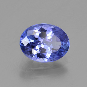 Tanzanite naturale blu da 1,62 ct, taglio ovale, VVS-VS