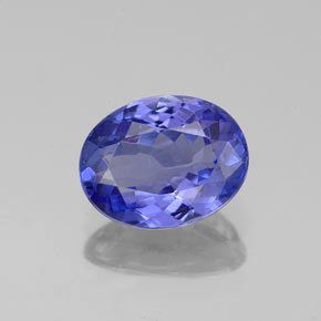 Tanzanite naturale blu da 1,46 ct, taglio ovale, VVS-VS