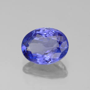 Tanzanite naturale blu da 1,46 ct, taglio ovale, VVS-VS