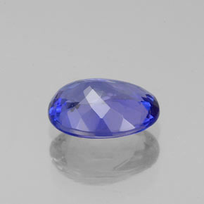 Tanzanite naturale blu da 1,46 ct, taglio ovale, VVS-VS