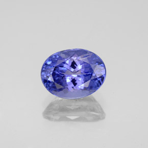 Tanzanite naturale blu da 2,10 ct, taglio ovale, VVS-VS