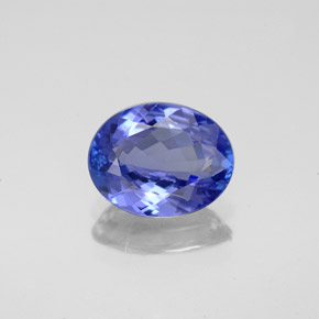 Tanzanite naturale blu da 2,08 ct, taglio ovale, VVS-VS
