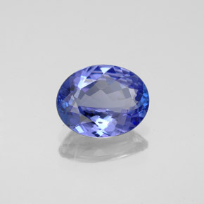 Tanzanite naturale blu da 2,08 ct, taglio ovale, VVS-VS