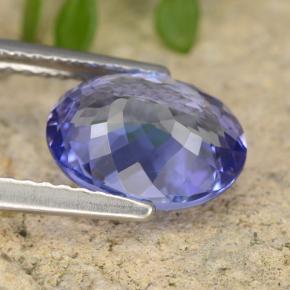Tanzanite naturale blu da 2,45 ct, taglio ovale, VVS-VS