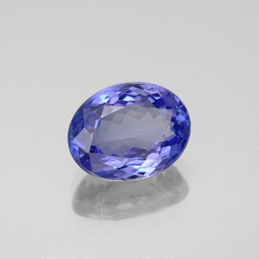 Tanzanite naturale blu da 2,94 ct, taglio ovale, VVS