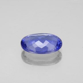 Tanzanite naturale blu da 2,34 ct, taglio ovale, VS