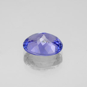 Tanzanite naturale blu da 2,56 ct, taglio ovale, VVS