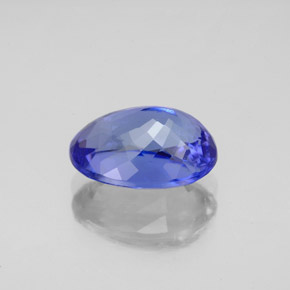 Tanzanite naturale blu da 3,21 ct, taglio ovale, IF