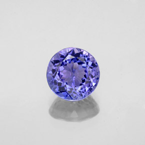 Tanzanite naturale blu da 1,45 ct, taglio rotondo, VS