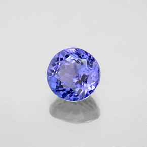 Tanzanite naturale blu da 1,45 ct, taglio rotondo, VS