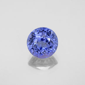 Tanzanite naturale blu da 1,45 ct, taglio rotondo, VS