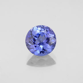 Tanzanite naturale blu da 1,10 ct, taglio rotondo, VS
