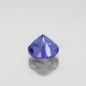 Tanzanite naturale blu da 1,24 ct, taglio rotondo, VS