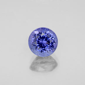 Tanzanite naturale blu da 1,42 ct, taglio rotondo, VVS