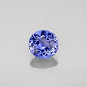 Tanzanite naturale blu da 1,15 ct, taglio rotondo, VVS