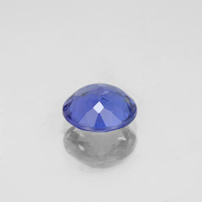 Tanzanite naturale blu da 1,36 ct, taglio rotondo, VVS