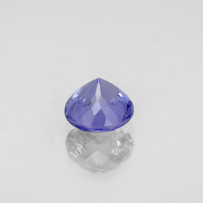 Tanzanite naturale blu da 1,37 ct, taglio rotondo, VVS