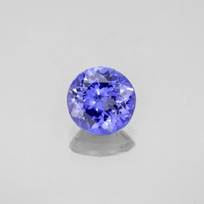 Tanzanite naturale blu da 1,11 ct, taglio rotondo, VS