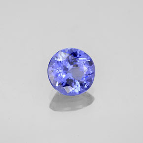 Tanzanite naturale blu da 1,11 ct, taglio rotondo, VS