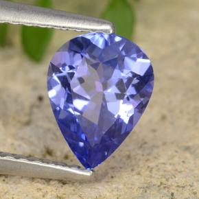 Tanzanite naturale blu da 1,21 ct, taglio a pera, VVS-VS
