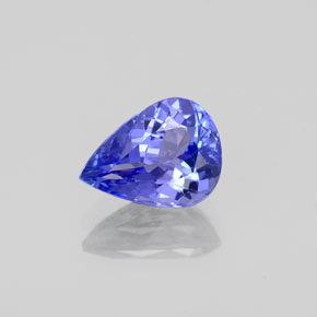 Tanzanite naturale blu da 1,41 ct, taglio a pera, VS