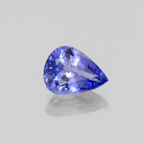 Tanzanite naturale blu da 1,41 ct, taglio a pera, VS