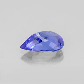 Tanzanite naturale blu da 1,57 ct, taglio a pera, VVS