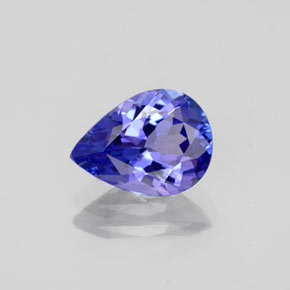 Tanzanite naturale blu da 1,41 ct, taglio a pera, VVS