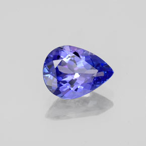 Tanzanite naturale blu da 1,41 ct, taglio a pera, VVS