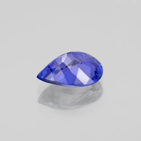 Tanzanite naturale blu da 1,41 ct, taglio a pera, VVS