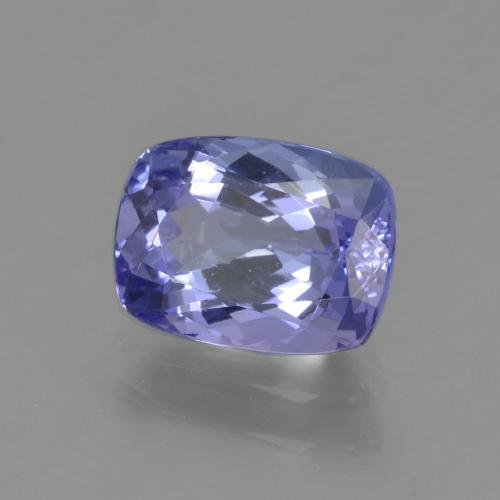 Tanzanite naturale blu da 1,71 ct, taglio a cuscino, VVS-VS