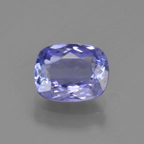 Tanzanite Intenso Viola Blu naturale da 1.22 ct, Taglio a cuscino, VVS-VS