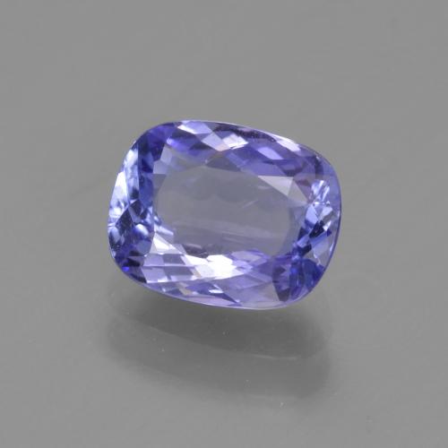 Tanzanite Intenso Viola Blu naturale da 1.22 ct, Taglio a cuscino, VVS-VS