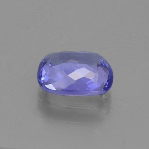 Tanzanite Intenso Viola Blu naturale da 1.22 ct, Taglio a cuscino, VVS-VS