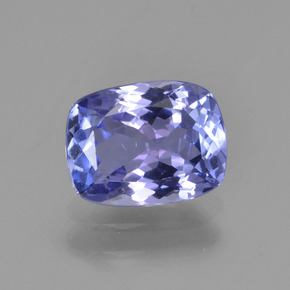 Tanzanite naturale blu da 1,50 ct, taglio a cuscino, VVS