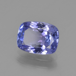Tanzanite naturale blu da 1,50 ct, taglio a cuscino, VVS
