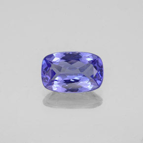 Tanzanite naturale blu da 1,54 ct, taglio a cuscino, VVS