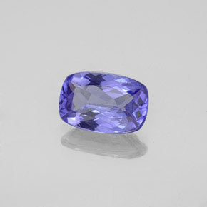 Tanzanite naturale blu da 1,54 ct, taglio a cuscino, VVS