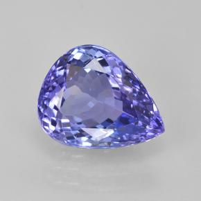 Tanzanite naturale blu da 3,47 ct, taglio a pera, VVS