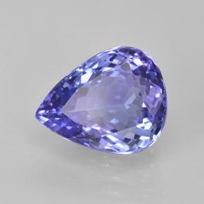 Tanzanite naturale blu da 3,47 ct, taglio a pera, VVS