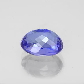 Tanzanite naturale blu da 2,64 ct, taglio ovale, IF