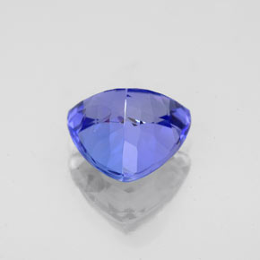 Tanzanite naturale blu da 2,45 ct, trillion, VVS