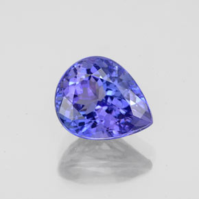 Tanzanite naturale blu da 2,19 ct, taglio a pera, VVS-VS