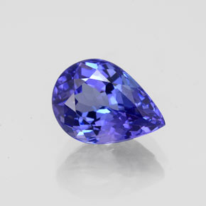 Tanzanite naturale blu da 2,46 ct, taglio a pera, VVS
