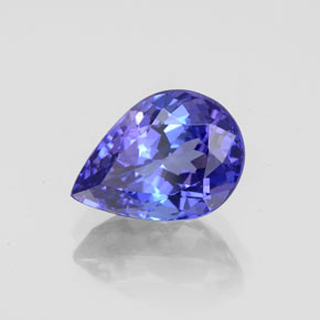 Tanzanite naturale blu da 2,46 ct, taglio a pera, VVS