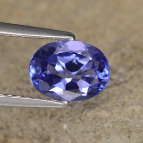 Tanzanite naturale blu da 1,39 ct, taglio ovale, VS-SI