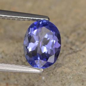 Tanzanite naturale blu da 1,39 ct, taglio ovale, VS-SI