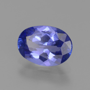 Tanzanite naturale blu da 1,26 ct, taglio ovale, VVS-VS